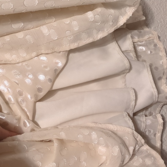 Francesca's Audrey Parks Gianna long sleeve jacquard open back mini dress - Picture 7 of 12